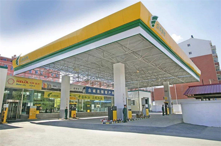 张家港加气站钢结构网架案例7